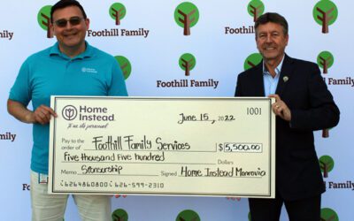 Home Instead Gives Back Locally by Donating $5,500 in Support of Foothill Family’s Elder Abuse Prevention and Treatment Program